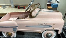 Vintage Murray-Style Pink "Pretty In Pink" Metal Pedal Car Some Surface Rust Pedal Cars price