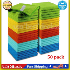 Microfiber Cleaning Cloth Set of 50 Towel Rag Car Polishing Detailing No-Scratch Car Cleaning Cloths price
