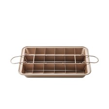Brownie Baking Pan Non-stick Square With Dividers Heavy-duty Cake Pan 18 Slice Cake Pans price