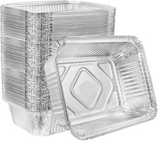 5 Lb Oblong Aluminum Set of Pans Deep Foil Disposable Durable Large Cake Pans price