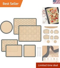 Silicone Baking Mat Set of 6, Silicone Mats for Baking, Baking Sheets Non Sti... Cake Pans price