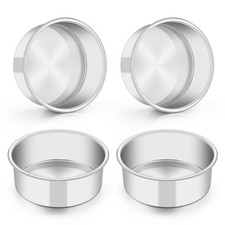 "5 Inch Cake Pan Set of 4, Stainless Steel Round Baking Pans, Dishwasher Safe" Cake Pans price