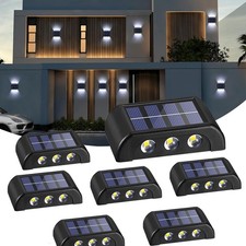 4-12X Solar Wall Lights Fence Outdoor Garden Porch Deck Waterproof Lamp LED Outdoor Lighting price