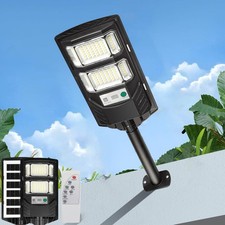 Commercial 100000LM Outdoor Solar Street Light LED Dusk to Dawn Road Area Lamp Outdoor Lighting price