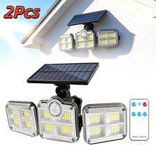 2 Pack LED Solar Lights 3-Head Outdoor Waterproof Motion Sensor Security Lamp Outdoor Lighting price