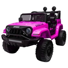 12V Kids Electric Car Ride on Toy Pink Jeep-style Battery Powered w/Remote MP3 Battery-Powered Car price