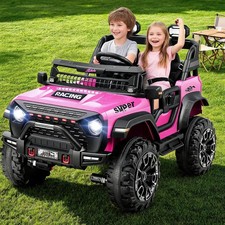 2 Seater Kids Electric Car 24V Ride on Toy 4WD Battery Power Wheel Truck w/Remot Battery-Powered Car price