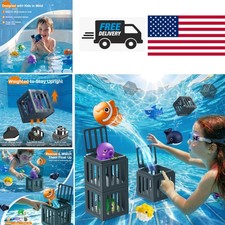 Underwater Swim Game Set with Floating Sea Animals and Dive Cages for Kids Outdoor, Sea and Sports Toys price