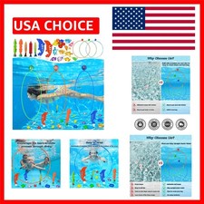 Colorful 28PC Pool Diving Toys for Kids - Safe, Fun, and Engaging Water Play Outdoor, Sea and Sports Toys price