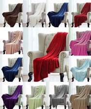 Solid Soft Warm Versatile Small Throw Lightweight Travel Micro Plush Bed Blanket Blanket price