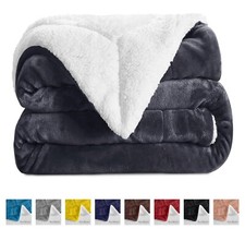 Sherpa Fleece Blanket Large Bed Sofa Reversible Blankets Throws Twin Queen Size Blanket price
