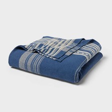 Yarn Dyed Plaid Cotton Blanket Dark - Threshold Blanket price
