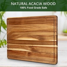 24"x18" Extra Large Acacia Wood Cutting Board for Kitchen with Juice Slot Cutting Boards price