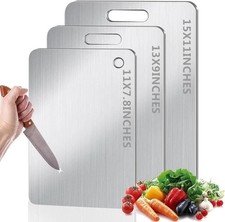 Titanium Cutting Board Set of 3, 100% Pure Titanium Cutting Boards for Kitchen Cutting Boards price