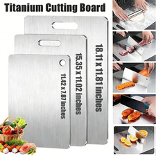 Stainless Steel Cutting Board Double-Sided Titanium Chopping Board for Kitchen Cutting Boards price