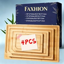 4pcs Oversized Kitchen Cutting Boards, Heavy Chopping Block with Juice Tank, Cutting Boards price