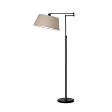 Traditional Swing Arm Oil Rubbed Floor Lamp Bronze - Threshold Floor Lamp price