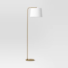 62"x14" New Traditional Downbridge Floor Lamp Brass - Threshold: ETL Floor Lamp price