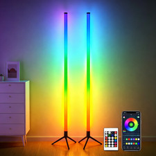 56" Corner Floor Lamp RGB LED Color Changing with App & Remote Floor Lamp price