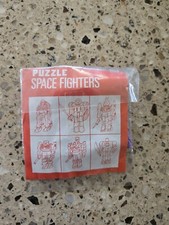 Vintage 1980 Space Fighter Puzzle Robot Figure! BRAND NEW RARE MINT IN PACKAGE! Robots & Space Toys price