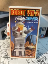 Vintage 1985 Masudaya Lost in Space YM-3 Wind Up Robot Toy Japan NIB Robots & Space Toys price
