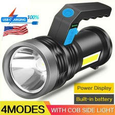 Super Bright Handheld Flashlight LED Searchlight Rechargeable Portable Spotlight Spotlight price