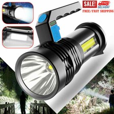 90000LM LED Flashlight USB Rechargeable Searchlight Spotlight Handheld Torch USA Spotlight price