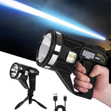 10000000 LED Flashlight Powerful Torch USB Rechargeable Spotlight Searchlight Spotlight price
