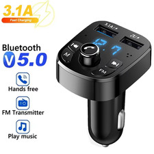 Bluetooth 5.0 Car Wireless FM Transmitter Adapter 2USB PD Charger AUX Hands-Free Car Transmitters price
