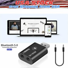 2in1 Bluetooth 5.0 USB Audio Transmitter Receiver Adapter Wireless for Car TV PC Car Transmitters price