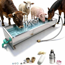 Automatic Livestock Water Trough 12 Gal/ 48 Quart Livestock Animal Stainless Ste Watering Trough price