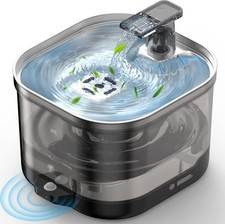 Cordless 5000mAh Stainless Steel Cat Fountain Multi Filter Pet Water Bowl Watering Trough price