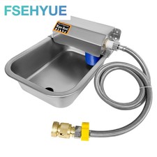 Outdoor Dog Water Bowl Automatic Dispenser Drinking Water Bowl Stainless Steel Watering Trough price