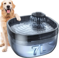 7L/1.8Gal Dog Water Fountain for Large Dog,  Dog Water Bowl Dispenser Pet Water Watering Trough price