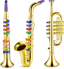 Set of 3 Saxophone for Kids Musical Instruments Toy Saxophone Toy Trumpet and To Toy Musical Instruments price