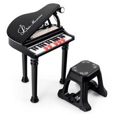 31 Keys Kids Piano Keyboard Toy Toddler Musical Instrument w/ Stool & Microphone Toy Musical Instruments price