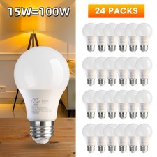 4/6/12/24-pack A19 LED Bulbs 15W equivalent 100W replacement Daylight 5000K E26 Energy-Saving Bulb price