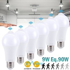 LED Motion Sensor Light Bulb 90W Equivalent Energy Saving Lamp E27 6000K 1~6Pack Energy-Saving Bulb price