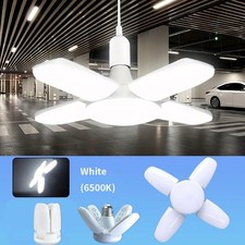 LED Bulb 40 LEDs 6500K White Light Home Garage Ceiling E27 Foldable Fan Shape Energy-Saving Bulb price