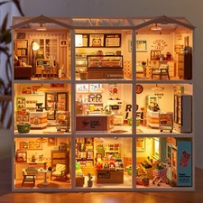 Rolife 1:24 Super Creator Plastic 3D Dollhouse 9-set Decor DIY Adult Xmas Gifts Toy Houses price