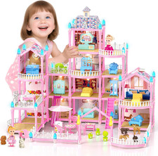 15 Rooms Doll House for Girls, Dream Dollhouse for 3+ Year Old Kids | Girls Todd Toy Houses price