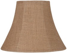 Natural Burlap Medium Bell Lamp Shade 7" Top x 14" Bottom x 10.5" High (Spider) Lampshade price
