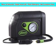 Slime 12V Car Tire Inflator Portable Air Compressor Pump LED Light Gauges NEW Compressor - Tire Care price