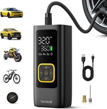 Rechargeable Car Tire Inflator - 150 PSI, LED Light Compressor - Tire Care price