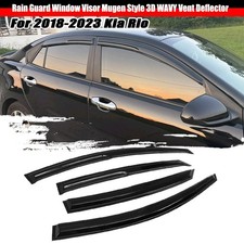 Fit 2018-2023 Kia Rio Sedan Window Visors Rain Guard JDM Mugen Style Out Channel Car Wind Deflectors price