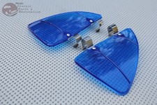Custom Vintage Style Car Vent Wing Window Blue Air Breeze Wind Deflectors Car Wind Deflectors price
