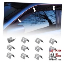 Rain Deflectors for Car Windows Clip,Stainless Steel Rain Gards for Car 12PCS Car Wind Deflectors price