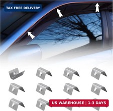 12PCS Rain Deflectors for Car Windows Clip,Stainless Steel Rain Gards for Car Wi Car Wind Deflectors price