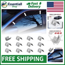 Compact Stainless Steel Wind Deflector Clips - 12PCS for G3, Sned, HEKO Cars Car Wind Deflectors price