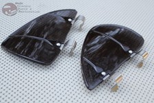 Custom Vintage Style Car Vent Wing Window Air Breeze Wind Deflectors Tinted Car Wind Deflectors price